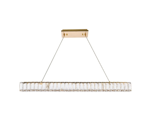 Elegant Monroe Led Chandelier - Gold, L 38" (3502D38G)