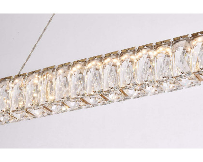 Elegant Monroe Led Chandelier - Gold, L 38" (3502D38G)