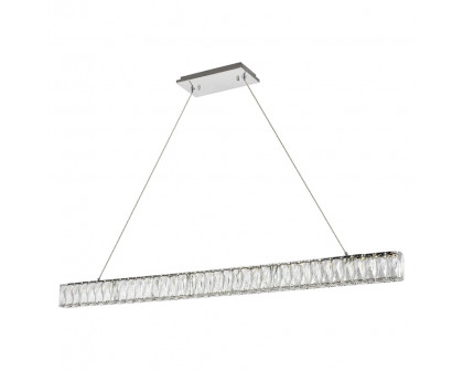 Elegant Monroe Led Chandelier - Chrome, L 47" (3502D47C)