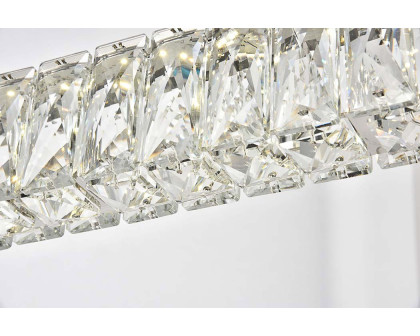 Elegant Monroe Led Chandelier - Chrome, L 47" (3502D47C)