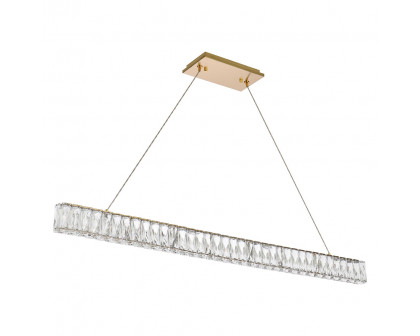 Elegant Monroe Led Chandelier - Gold, L 47" (3502D47G)