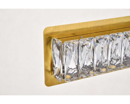 Elegant Monroe Integrated Led Chip Light Wall Sconce - Gold, L 24.4" (3502W24G)