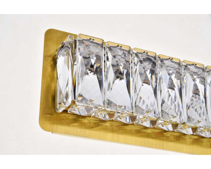 Elegant Monroe Integrated Led Chip Light Wall Sconce - Gold, L 24.4" (3502W24G)