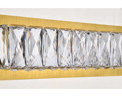 Elegant Monroe Integrated Led Chip Light Wall Sconce - Gold, L 24.4" (3502W24G)