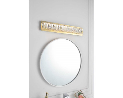 Elegant Monroe Integrated Led Chip Light Wall Sconce - Gold, L 24.4" (3502W24G)