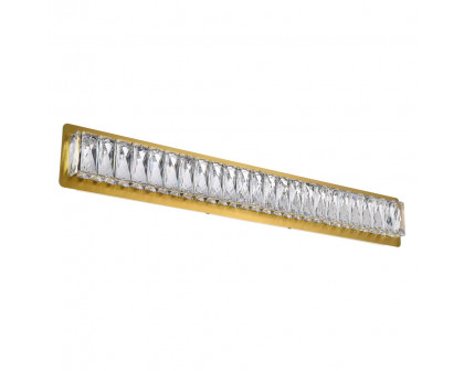 Elegant Monroe Integrated Led Chip Light Wall Sconce - Gold, L 32" (3502W32G)