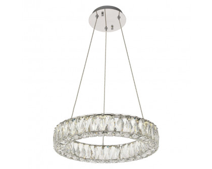 Elegant Monroe Led Chandelier - Chrome, L 17" (3503D17C)