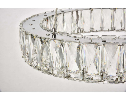 Elegant Monroe Led Chandelier - Chrome, L 17" (3503D17C)