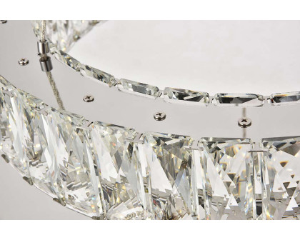 Elegant Monroe Led Chandelier - Chrome, L 17" (3503D17C)