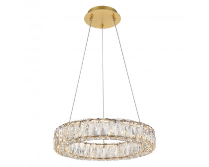 Elegant Monroe Led Chandelier - Gold, L 17" (3503D17G)