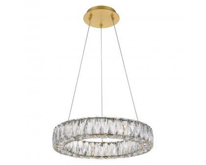 Elegant Monroe Led Chandelier - Gold, L 17" (3503D17G)