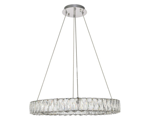 Elegant Monroe Led Chandelier - Chrome, L 23" (3503D23C)