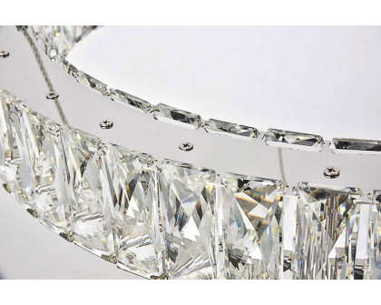 Elegant Monroe Led Chandelier - Chrome, L 23" (3503D23C)