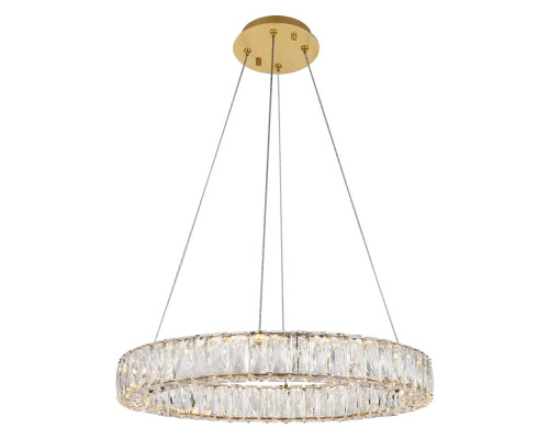 Elegant Monroe Led Chandelier - Gold, L 23" (3503D23G)