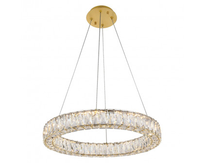 Elegant Monroe Led Chandelier - Gold, L 23" (3503D23G)