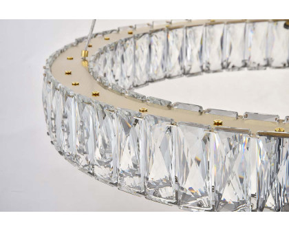 Elegant Monroe Led Chandelier - Gold, L 23" (3503D23G)