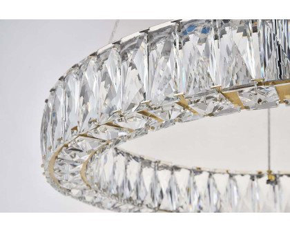 Elegant Monroe Led Chandelier - Gold, L 23" (3503D23G)