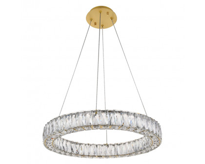 Elegant Monroe Led Chandelier - Gold, L 23" (3503D23G)