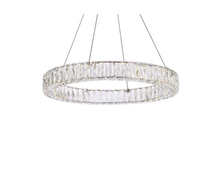 Elegant Monroe Led Chandelier - Chrome, L 26" (3503D26C)