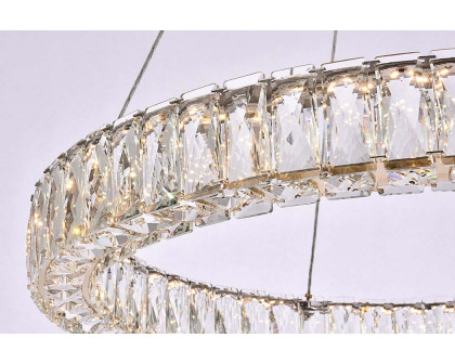 Elegant Monroe Led Chandelier - Gold, L 26" (3503D26G)