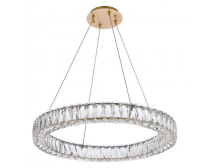 Elegant Monroe Led Chandelier - Gold, L 26" (3503D26G)