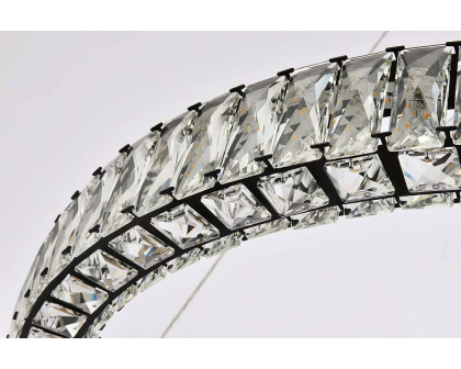 Elegant Monroe Led Chandelier - Black, L 31" (3503D31BK)