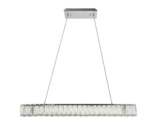 Elegant Monroe Led Chandelier - Chrome, L 31" (3503D31C)