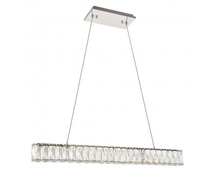 Elegant Monroe Led Chandelier - Chrome, L 31" (3503D31C)