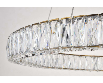 Elegant Monroe Led Chandelier - Gold, L 31" (3503D31G)