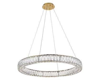 Elegant Monroe Led Chandelier - Gold, L 31" (3503D31G)