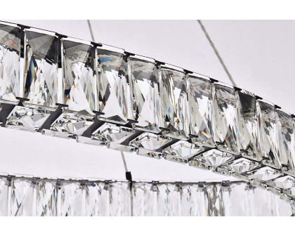 Elegant Monroe Led Chandelier - Black, L 36" (3503D36BK)