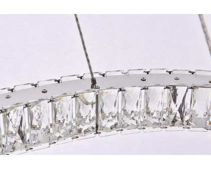 Elegant Monroe Led Chandelier - Chrome, L 36" (3503D36C)