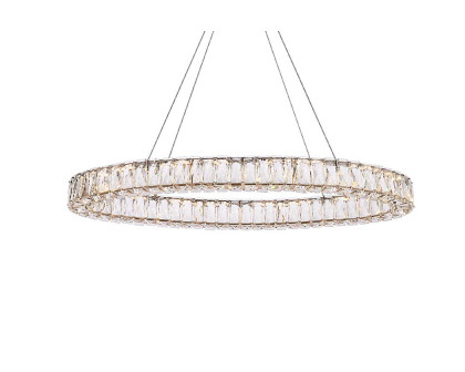 Elegant Monroe Led Chandelier - Gold, L 36" (3503D36G)