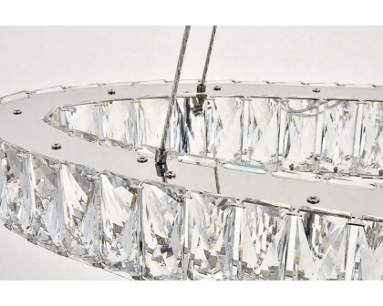 Elegant Monroe Led Chandelier - Chrome, L 41" (3503D40C)