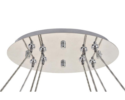 Elegant Monroe Led Chandelier - Chrome, L 41" (3503D40C)