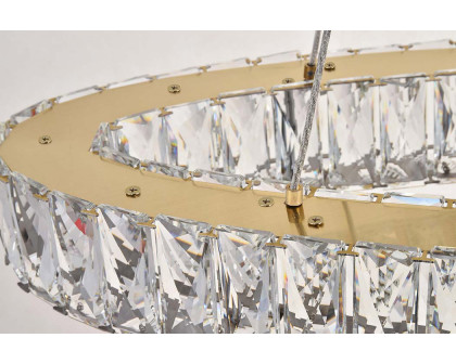 Elegant Monroe Led Chandelier - Gold, L 41" (3503D40G)