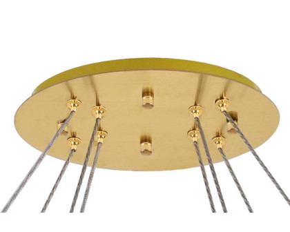 Elegant Monroe Led Chandelier - Gold, L 41" (3503D40G)