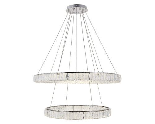 Elegant Monroe Led Chandelier - Chrome, L 42" (3503D42C)