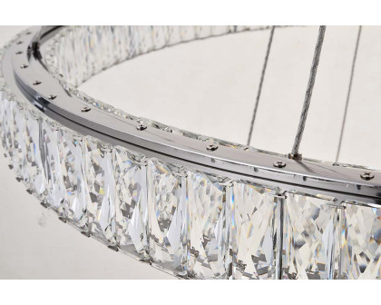 Elegant Monroe Led Chandelier - Chrome, L 42" (3503D42C)