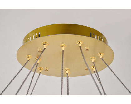 Elegant Monroe Led Chandelier - Gold, L 42" (3503D42G)