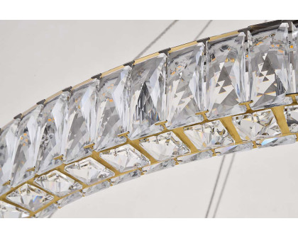 Elegant Monroe Led Chandelier - Gold, L 42" (3503D42G)