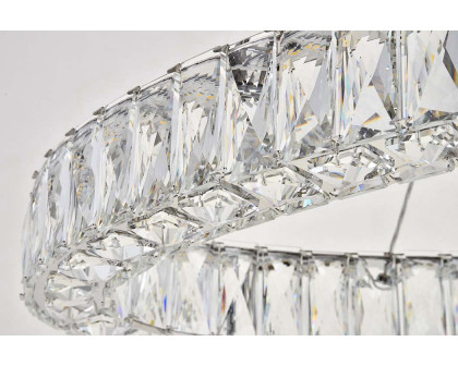 Elegant Monroe Led Chandelier - Chrome, L 48" (3503D48C)