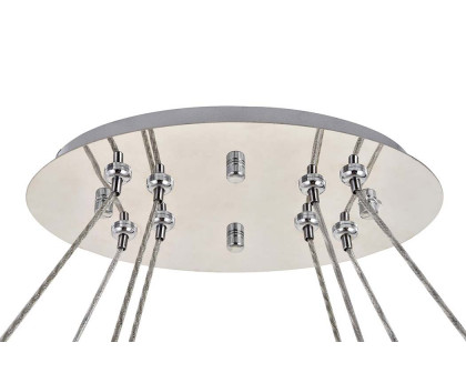 Elegant Monroe Led Chandelier - Chrome, L 48" (3503D48C)