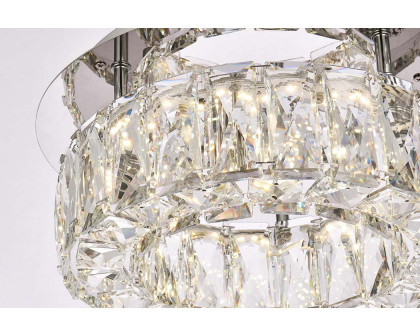 Elegant Monroe Led Flush Mount - Chrome, L 12" (3503F12C)