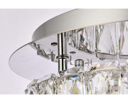 Elegant Monroe Led Flush Mount - Chrome, L 12" (3503F12C)