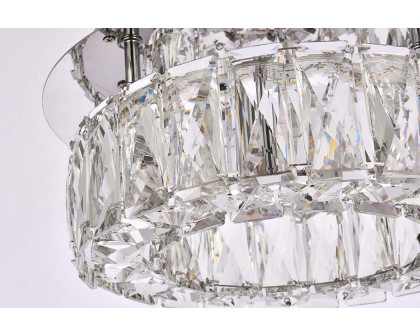 Elegant Monroe Led Flush Mount - Chrome, L 12" (3503F12C)