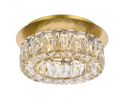 Elegant Monroe Led Flush Mount - Gold, L 12" (3503F12G)