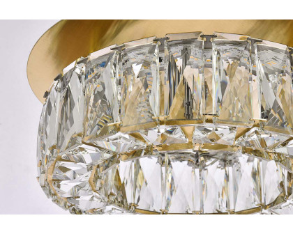 Elegant Monroe Led Flush Mount - Gold, L 12" (3503F12G)