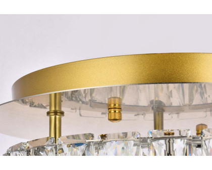 Elegant Monroe Led Flush Mount - Gold, L 12" (3503F12G)