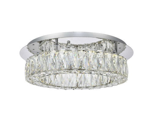 Elegant Monroe Led Flush Mount - Chrome, L 18" (3503F18C)